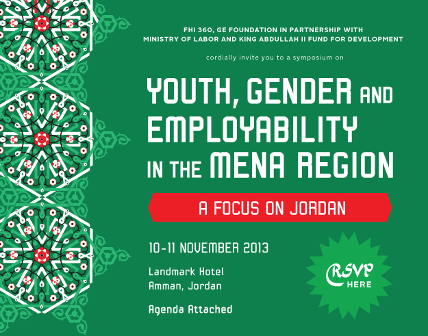 Youth, Gender, and Employability in the Mena Region, A Focus on Jordan, 10-11 November 2013, Landmark Hotel, Amman, Jordan